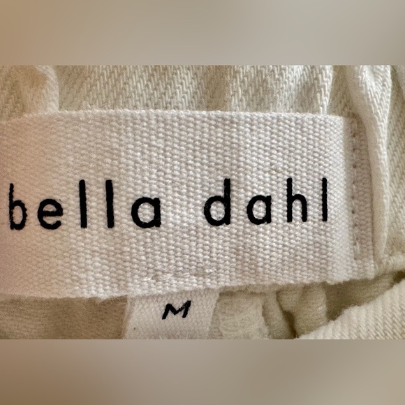 BELLA DAHL NWT Sz M Paige Paperbag Waist Crop Pants, in White - Picture 2 of 6